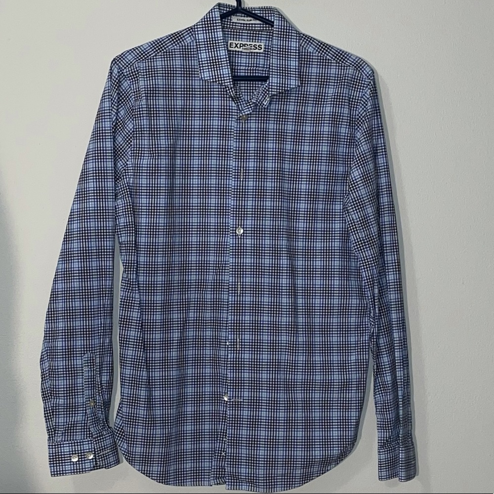 Express Mens Extra Slim Fit Dress Shirt